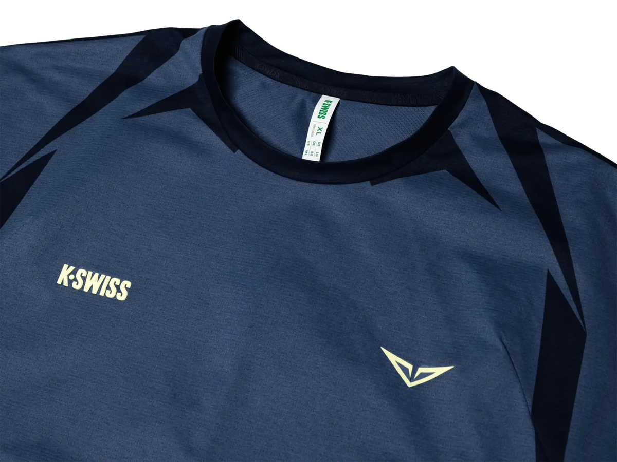 1012020-417 | RUBLEV US OPEN SHIRT | BLUE/YELLOW