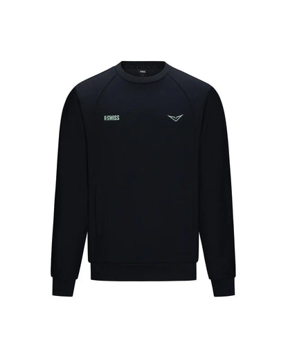 1713350-008 | K- SWISS X ANDREY RUBLEV UNISEX LOGO SWEATSHIRT | BLACK