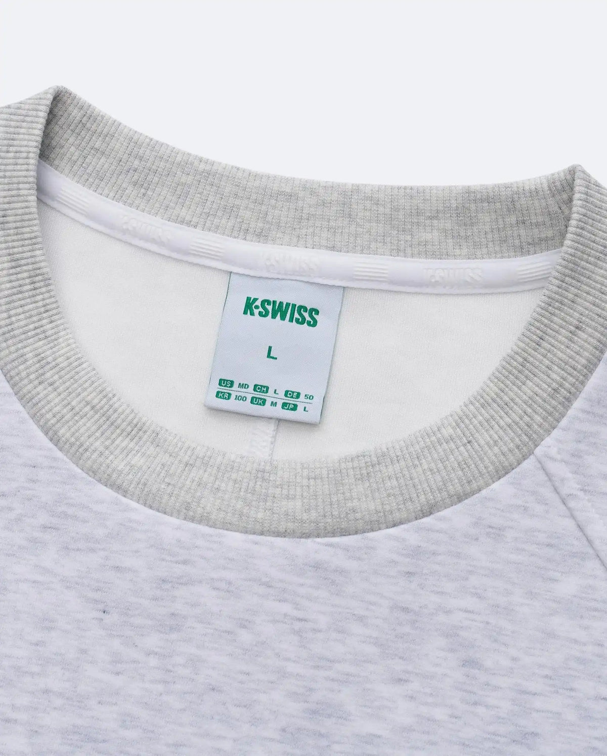 1713350-099 | K- SWISS X ANDREY RUBLEV UNISEX LOGO SWEATSHIRT | GREY
