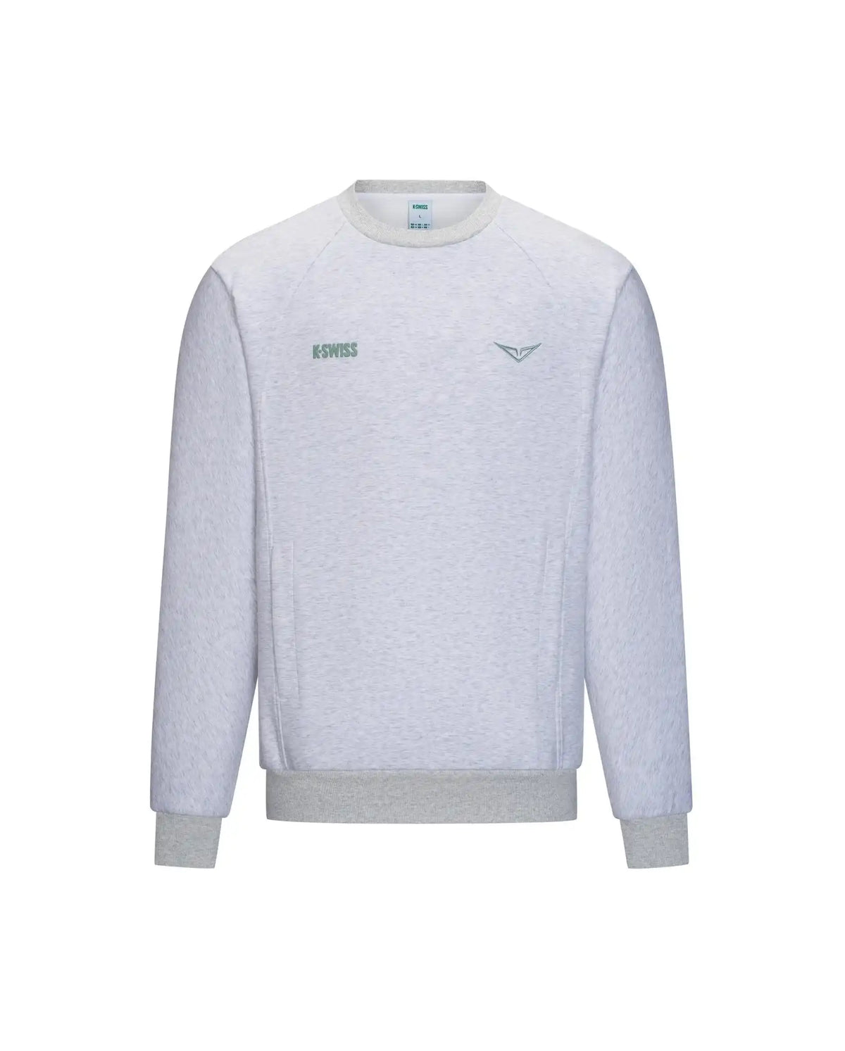 1713350-099 | K- SWISS X ANDREY RUBLEV UNISEX LOGO SWEATSHIRT | GREY