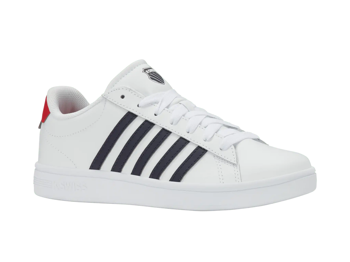 04413-128-M | COURT TIEBREAK II | WHITE/PEACOAT/MARS RED