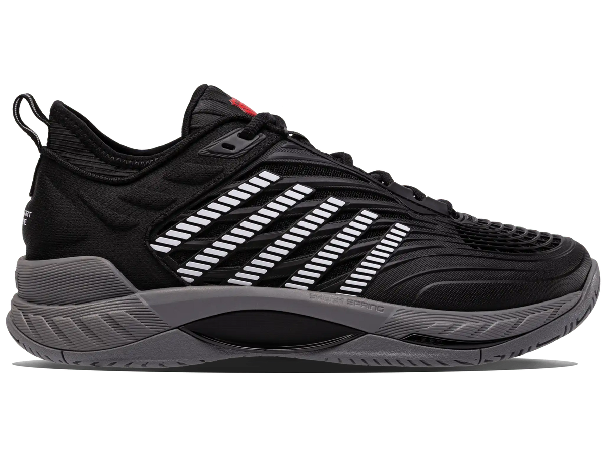 09071-038-M | HYPERCOURT SUPREME 2 | BLACK/STEEL GRAY/FIREY RED
